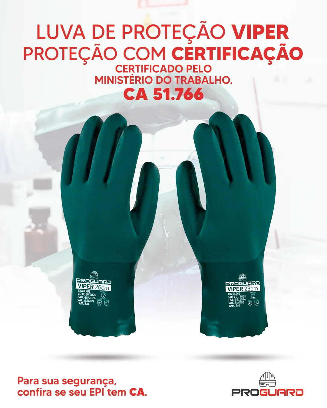 PROGUARD - Luva PVC VIPER - Vista Principal